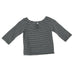 Bamboo Boat Neck Stripped Shirt - Grey-Simply Green Baby