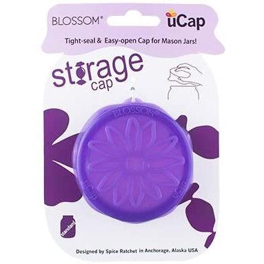 Blossom uCap - Mason and Canning Jar Cap, Purple-Simply Green Baby