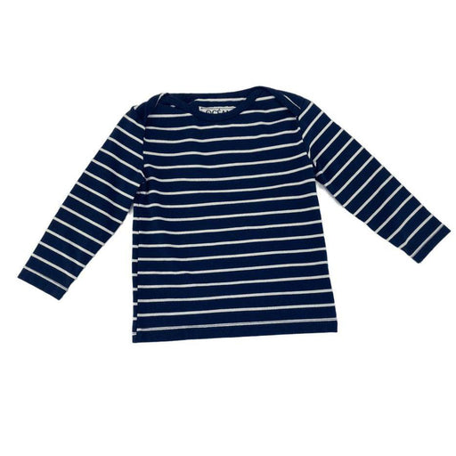 Boat Neck Long Sleeve Stripped Shirt - Blue-Simply Green Baby