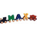 Bright Colour Name Train - Letters-Simply Green Baby