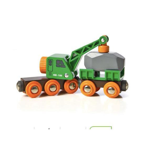Brio Clever Crane Wagon-Simply Green Baby