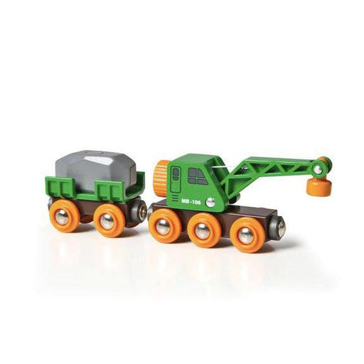 Brio Clever Crane Wagon-Simply Green Baby