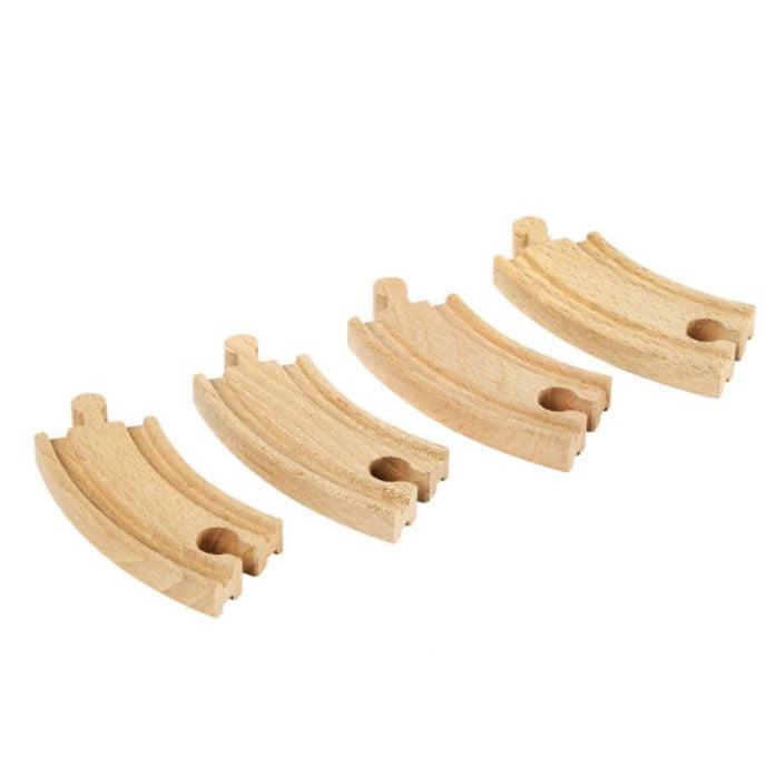 Brio Short Curved Tracks-Simply Green Baby