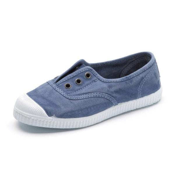 Cienta Laceless Canvas Sneaker-Simply Green Baby