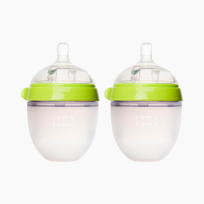 Como Tomo Silicone Baby Bottle-Simply Green Baby
