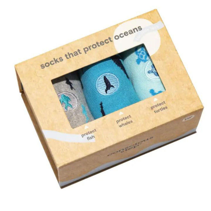 Boxed Set, Kids Socks that Protect Oceans