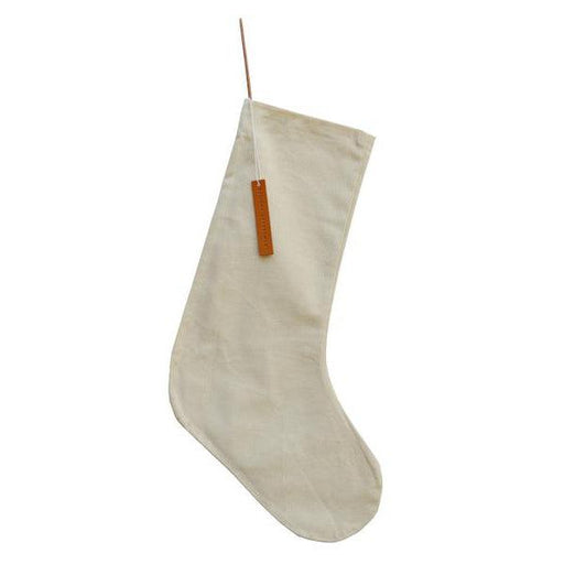 Cotton Christmas Stockings - Sand-Simply Green Baby