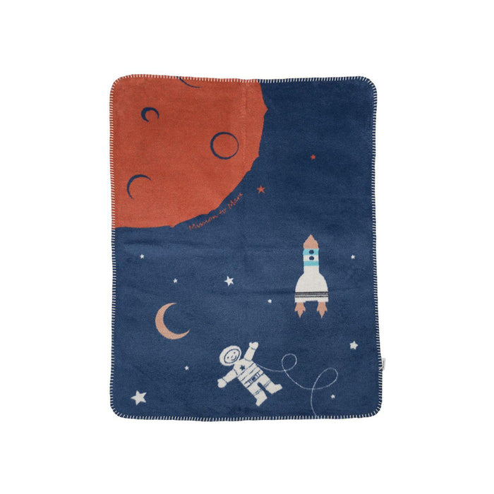 David Fussenegger Mila Baby Velour Blanket - Journey To Mars-Simply Green Baby