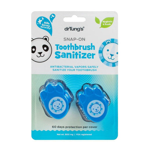 Dr. Tung's Snap-On Toothbrush Protector - Kid Blue-Simply Green Baby