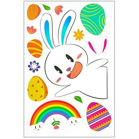 Easter Removable Window Stickers - Bunny + Basket-Simply Green Baby