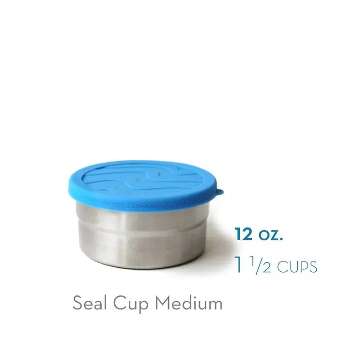 ECOlunchbox Leak Proof Blue Water Bento Wet Seal Cup Medium-Simply Green Baby