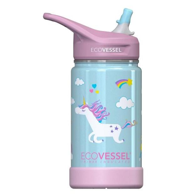 EcoVessel Frost Kids Insulated Straw Water Bottle-Simply Green Baby