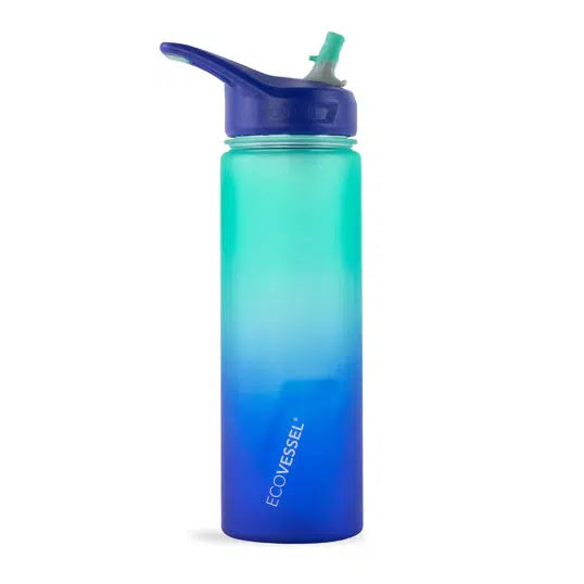 EcoVessel The Wave Straw Water Bottle-Simply Green Baby