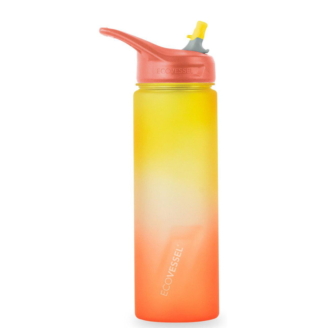The Wave - BPA Free Plastic Sports Water Bottle with Straw - 24 oz by EcoVessel, Galactic Ocean