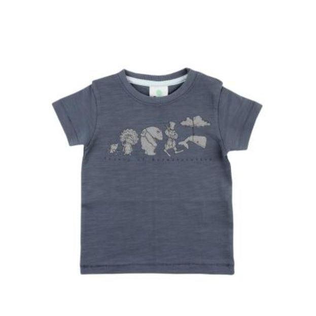 En Fant - Short Sleeve T-Shirt Stormy Weather-Simply Green Baby