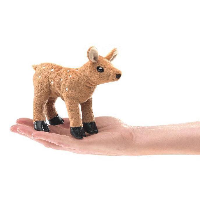 Folkmanis Finger Puppet - Fawn-Simply Green Baby