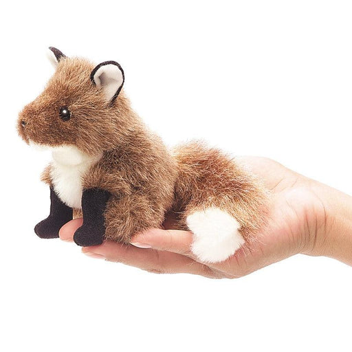 Folkmanis Finger Puppet - Fox-Simply Green Baby