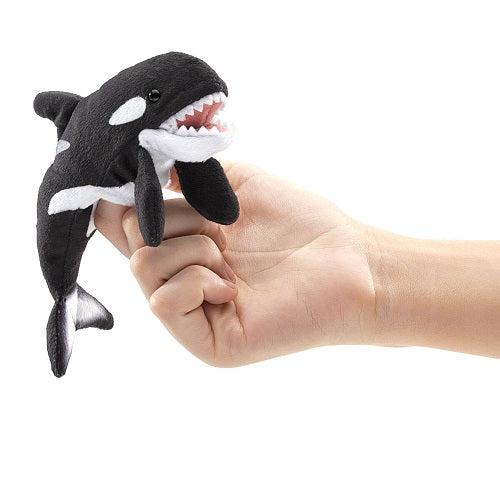 Folkmanis Finger Puppet - Orca Whale-Simply Green Baby