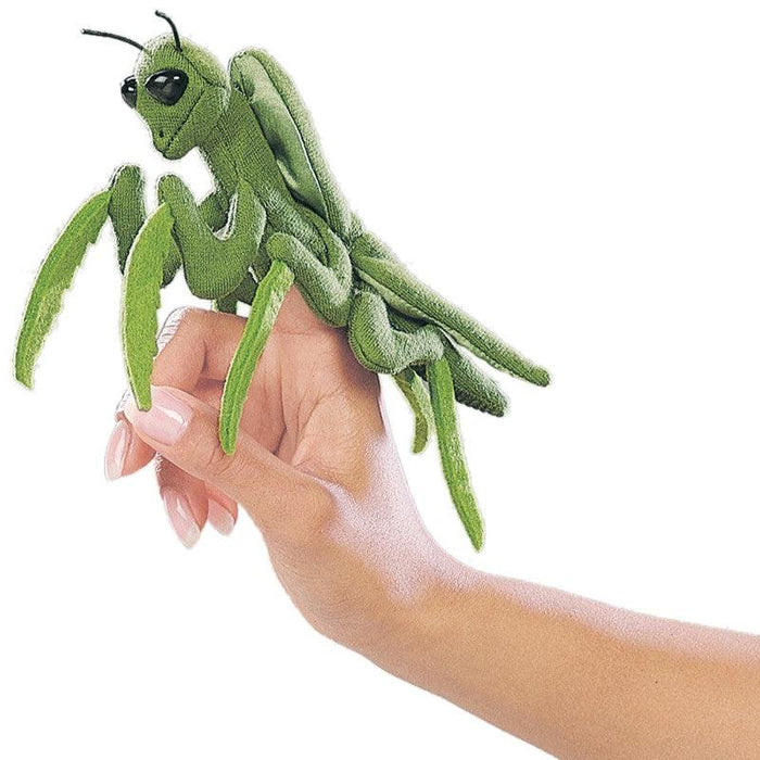 Folkmanis Finger Puppet - Praying Mantis-Simply Green Baby