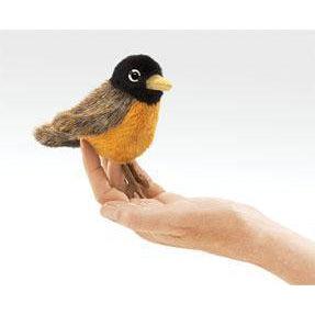 Folkmanis Finger Puppet - Robin-Simply Green Baby