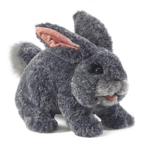 Folkmanis Puppet - Grey Bunny Rabbit-Simply Green Baby