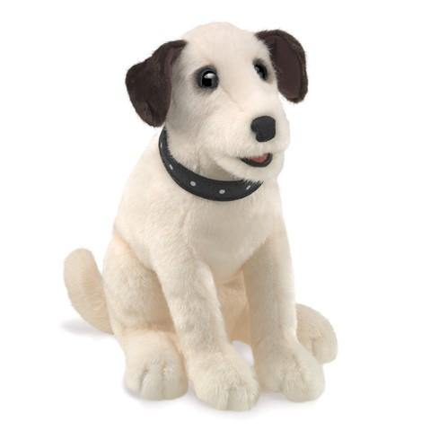 Folkmanis Puppet- Sitting Terrier-Simply Green Baby