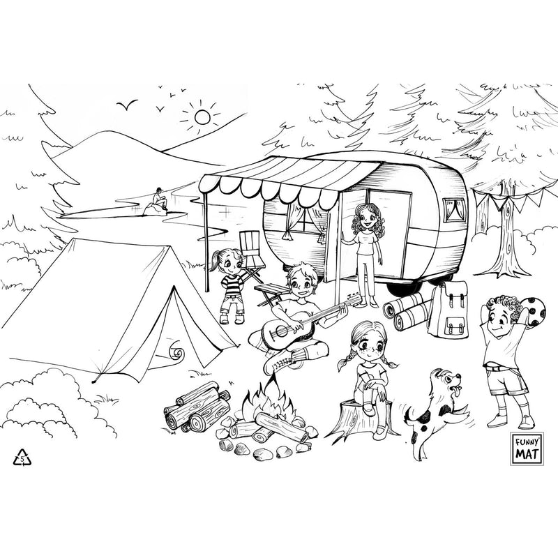 Funny Mat, Colouring Mat-Simply Green Baby