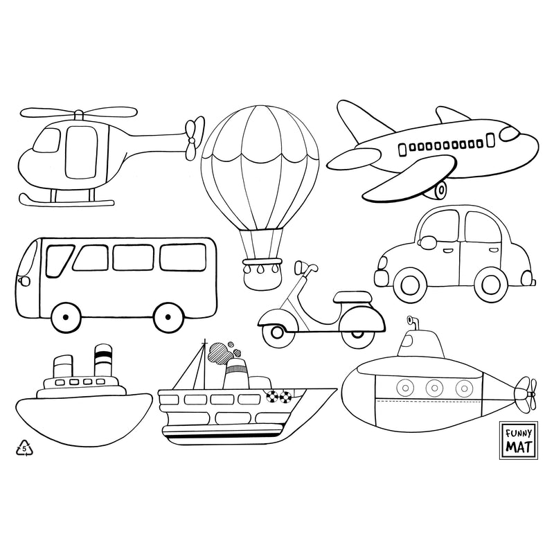 Funny Mat, Colouring Mat-Simply Green Baby