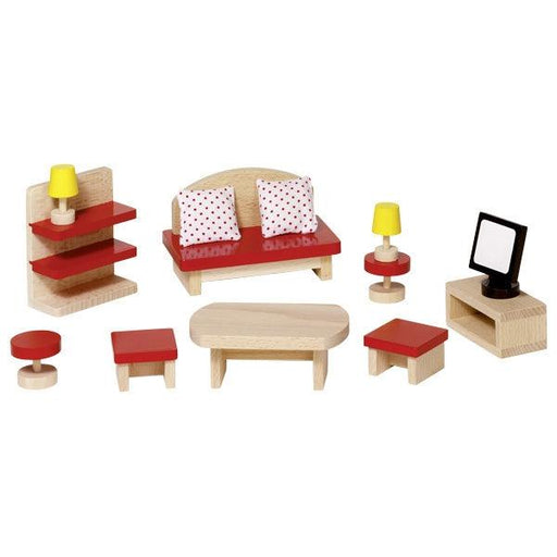 Goki Doll House Furniture - Living Room , Classic-Simply Green Baby