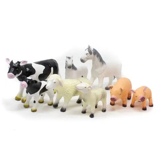 Green Rubber Toys - Farm Animals Collection-Simply Green Baby