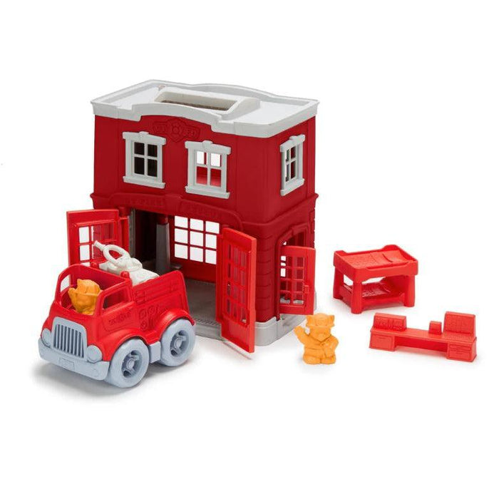 Green Toys - Fire Station Playset-Simply Green Baby