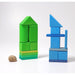 Grimm's Building Set, Shapes + Colours - 70 pcs-Simply Green Baby
