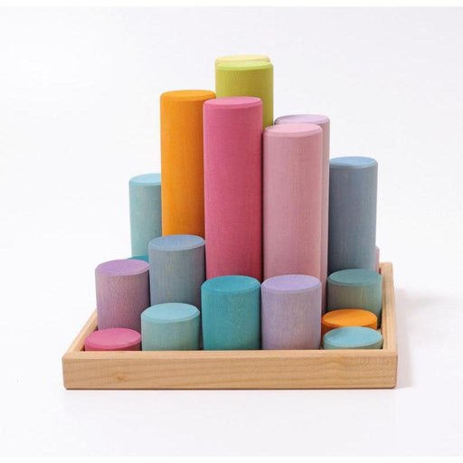 Grimm's Large Building Rollers Pastel-Simply Green Baby