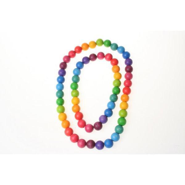 Rainbow Beaded Shell Charm Necklace | Lisa Angel