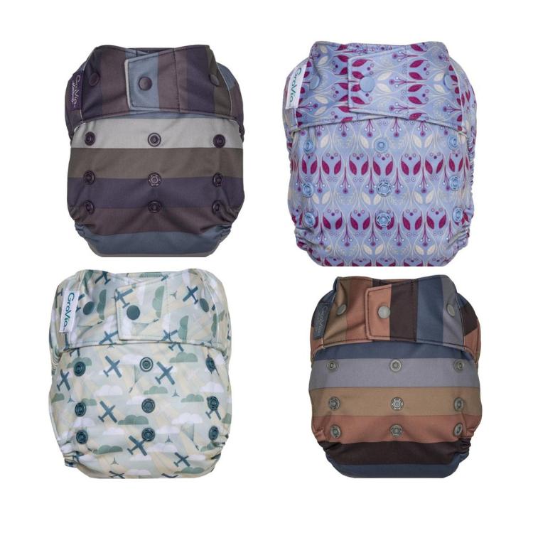 GroVia Hybrid Diaper Snap Shell — Simply Green Baby