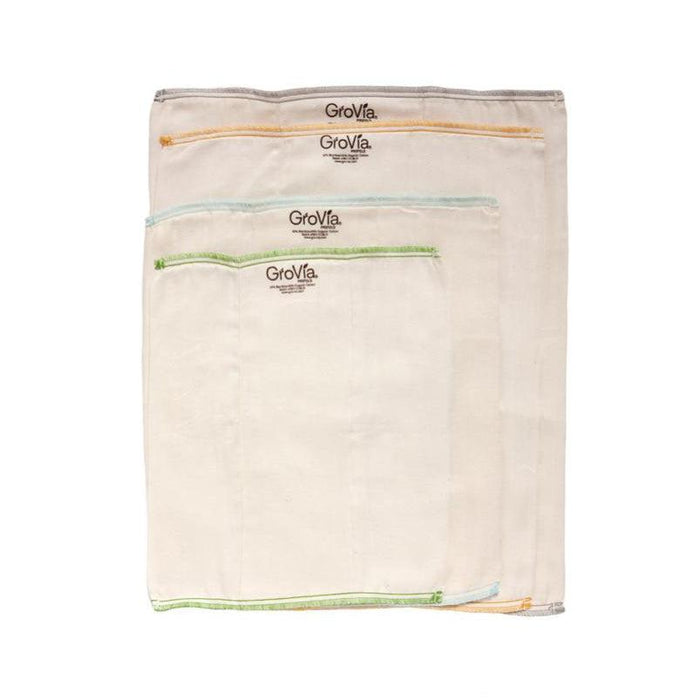 GroVia Prefold Cloth Diaper Inserts-Simply Green Baby