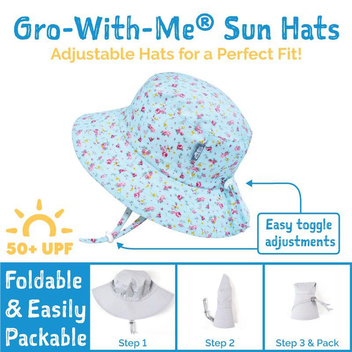 Grow With Me Cotton Bucket Hat-Simply Green Baby