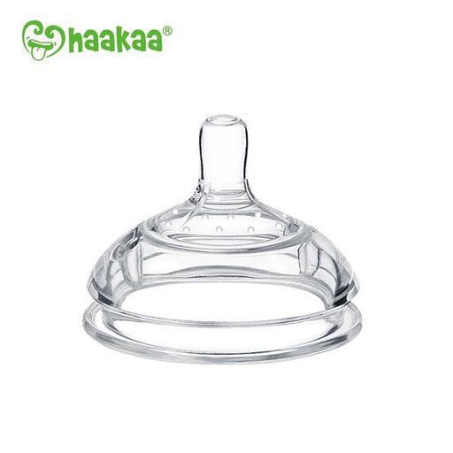 Haakaa Gen. 3 Silicone Baby Bottle Nipple Attachment - Grey-Simply Green Baby