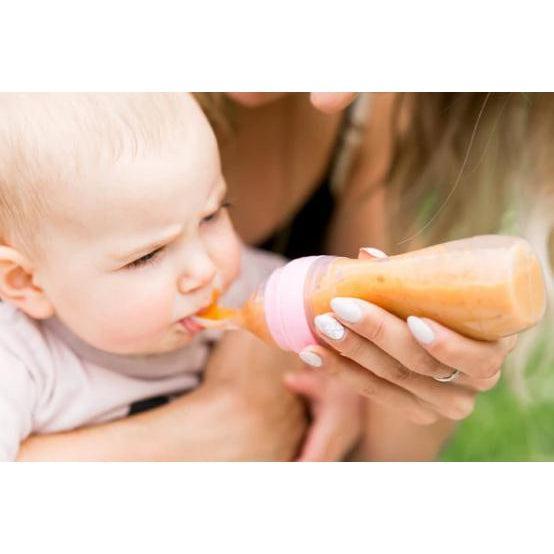 Haakaa Silicone Baby Dispensing Spoon - Grey-Simply Green Baby