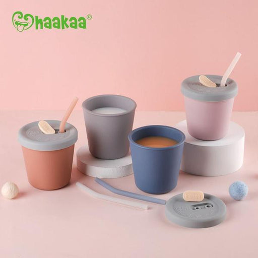 Haakaa Silicone Sippy Straw Cup-Simply Green Baby