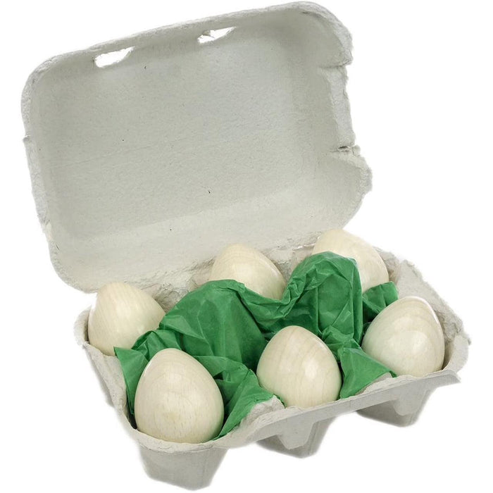 Haba Half a Dozen Wooden White Eggs-Simply Green Baby