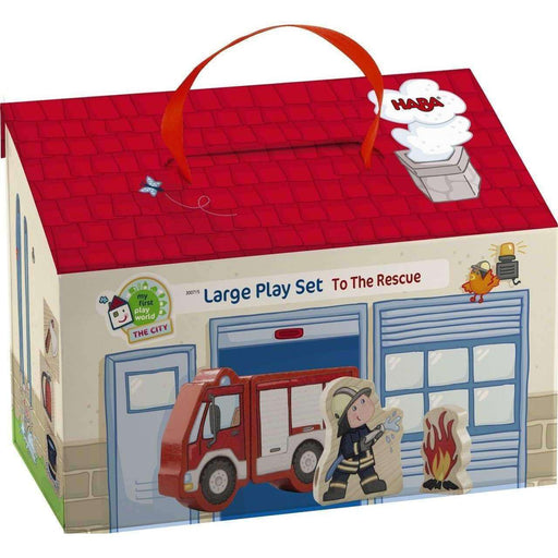 Haba Large Play Set - Fire Brigade-Simply Green Baby