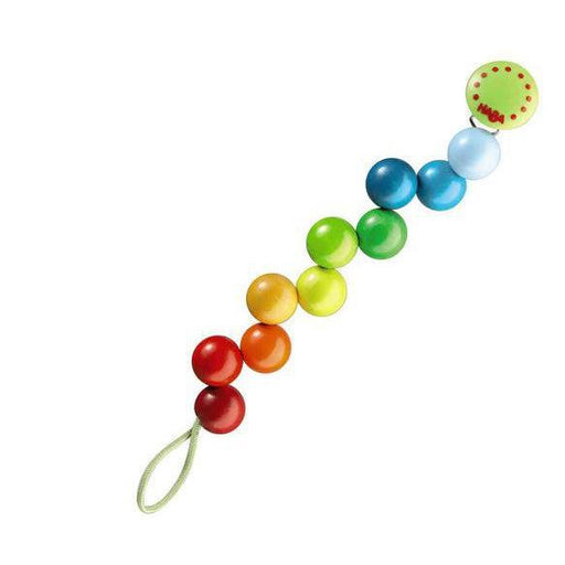 Haba Pacifier Chain - Rainbow Pearls-Simply Green Baby