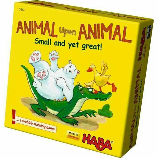 Haba Small Game - Animal upon Aminal-Simply Green Baby