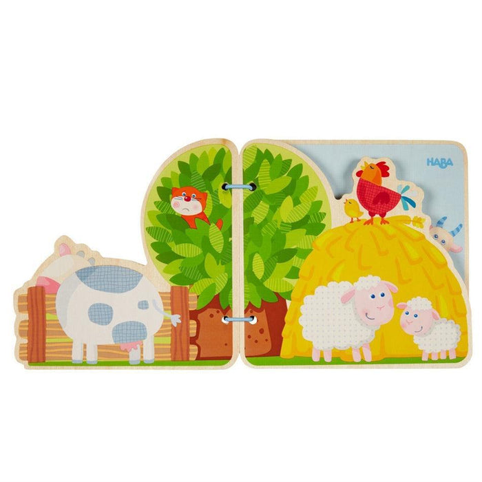 Haba Wooden Baby Book - Animal Friends-Simply Green Baby