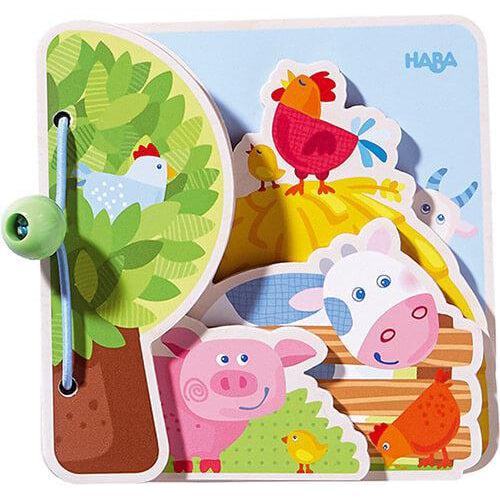 Haba Wooden Baby Book - Animal Friends-Simply Green Baby