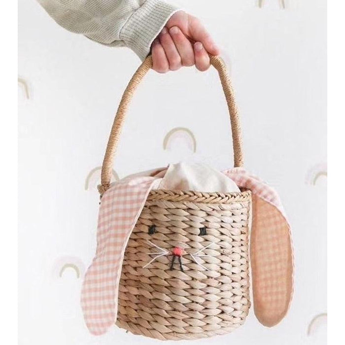 Handwoven Straw Paper - Bunny Bag-Simply Green Baby