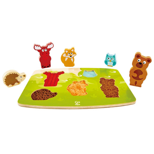 Hape Forest Animal Tactile Puzzle-Simply Green Baby