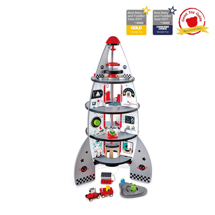 Hape Four-Stage Rocket Ship-Simply Green Baby