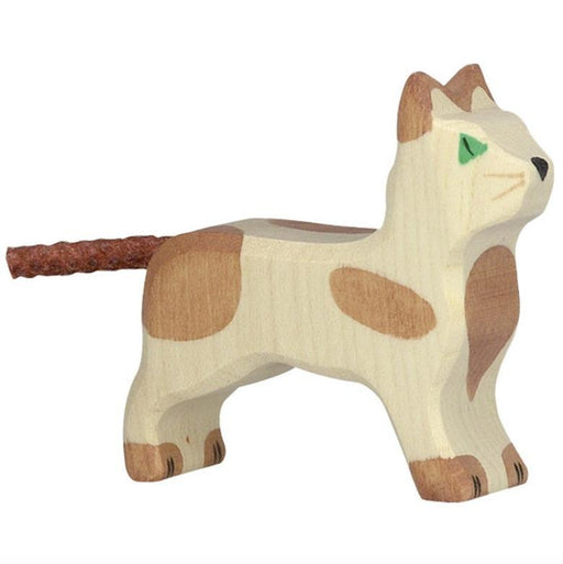 Holztiger - Cat, Standing, Small-Simply Green Baby